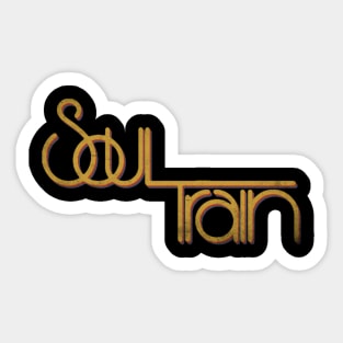 distressed soul train Sticker